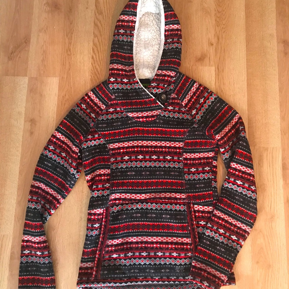 Sherpa Fair Isle Hooded Pullover